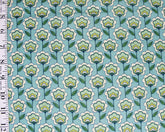 Tissu en coton à motif floral rétro Little Johnny (91152)